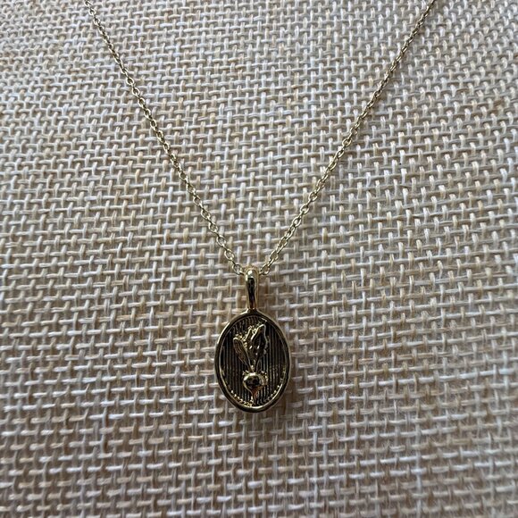 Jilly Box Radish Necklace By Sugar Blossom Gold Tone Pendant On Dainty Chain - Picture 6 of 10